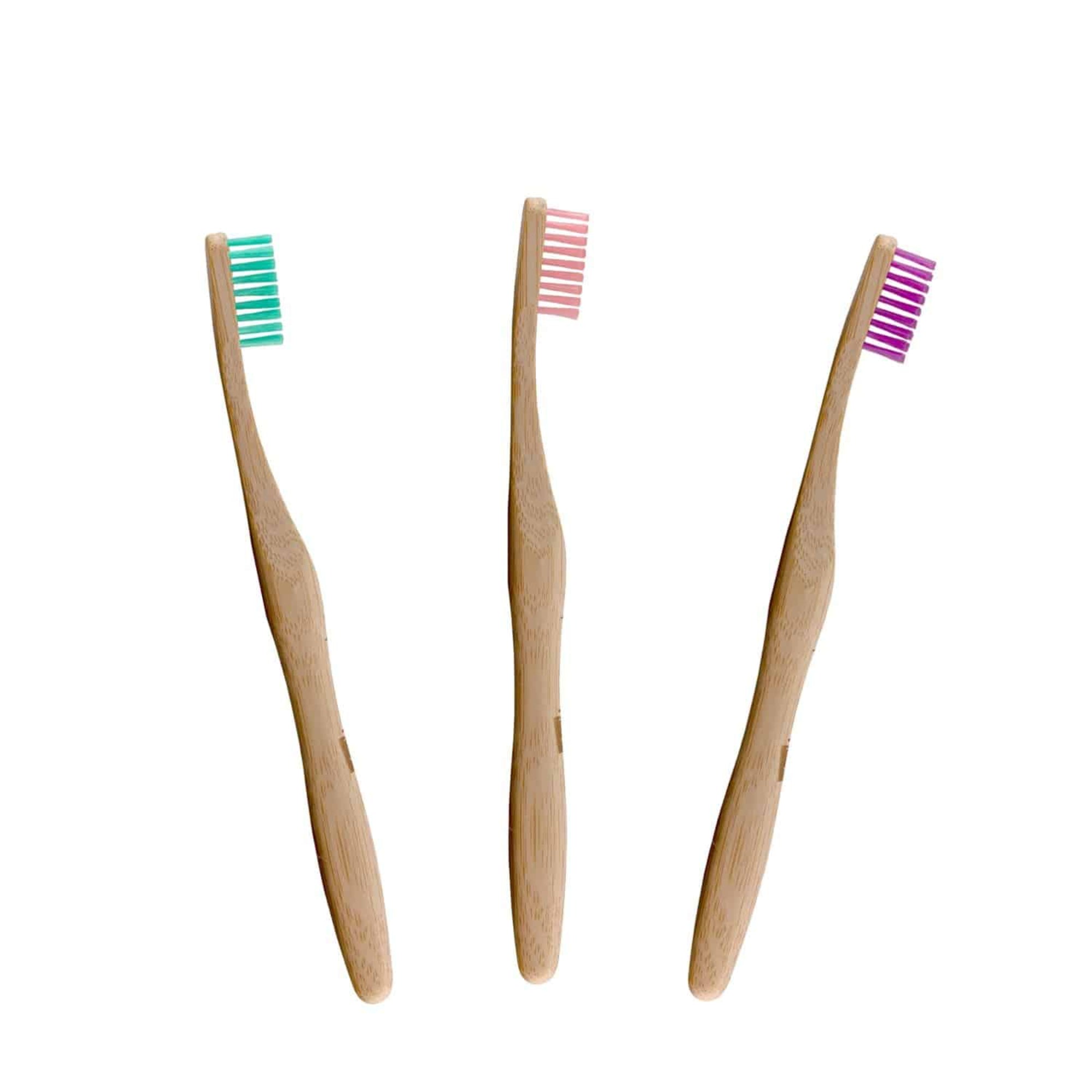 Pastel Bamboo Toothbrush Kit