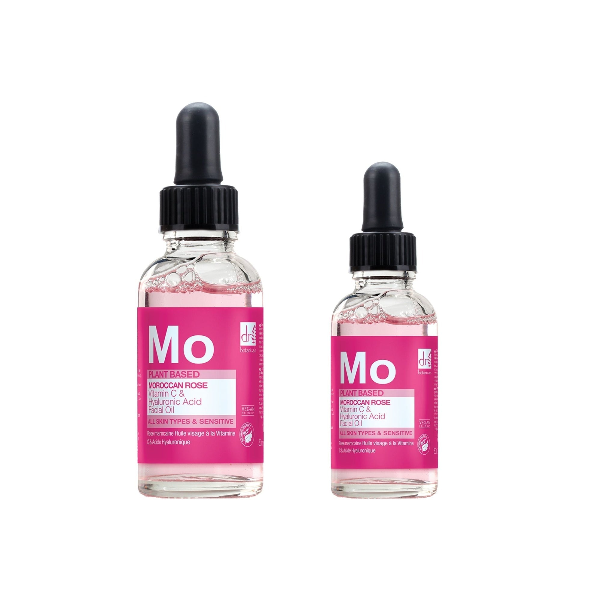 Anti-Ageing Moroccan Rose Facial Oil with Hyaluronic Acid & Vitamin C 15ml & 30ml