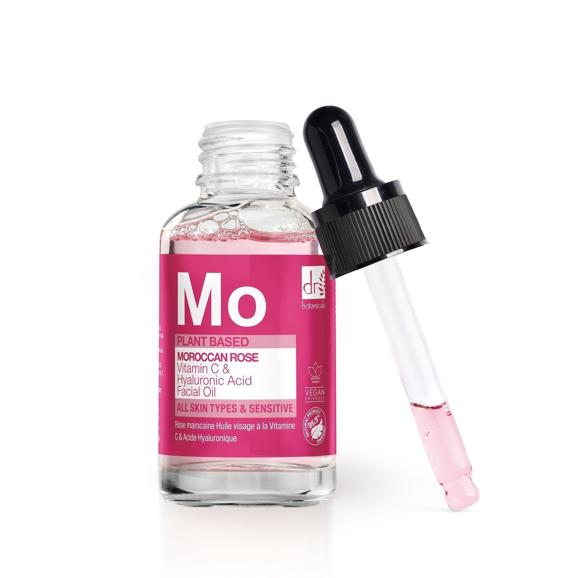 Moroccan Rose Facial Oil with Hyaluronic Acid & Vitamin C 15ml x 2 Duo Pack